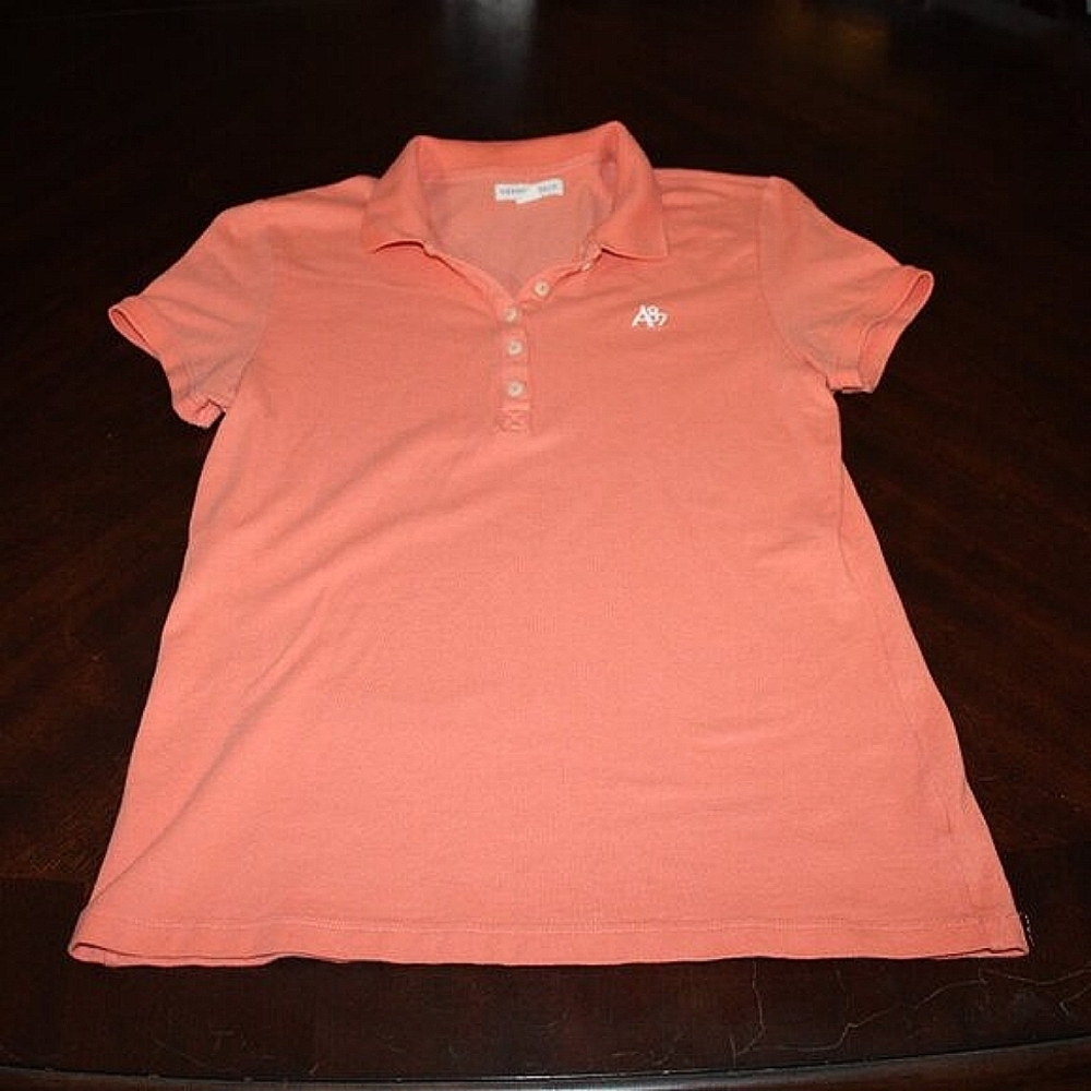 Aeropostale Coral Polo Shirt - Youth XL - Preppy Y2K Vibes